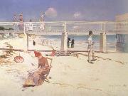 Charles conder A Holiday at Mentone oil painting artist
